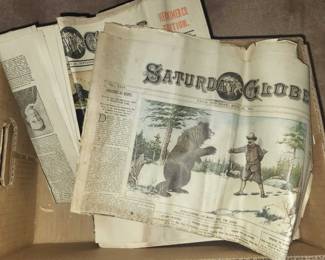 Box early Newspapers from Utica
