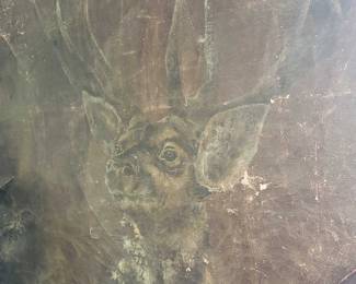 Oil Painting on Deer Skin
