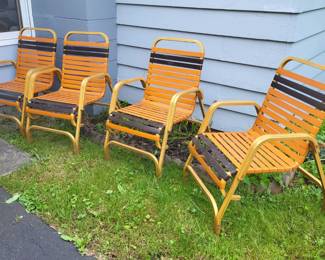 Set of 4 Great Retro Vintage Outdoor Chairs