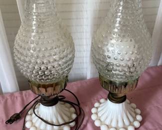 Hobnail lamps