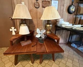 1950's left and right end tables