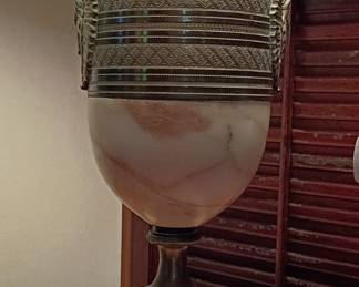 19th century french marble urn lamp