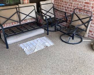 Aluminum Outdoor/Patio Furniture. 3 pc.