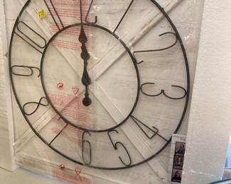 Large First Time & Co. Wall Clock. Still in package.