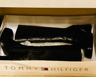 Ladies Knee High Black Boots.