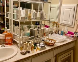 Assorted Bath Items and Toiletries.