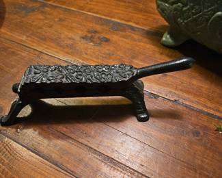 Antique cast iron apothecary cork press