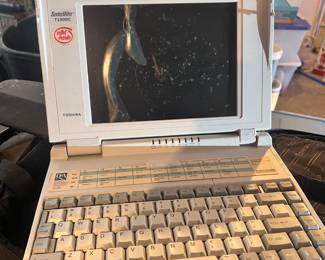 vintage toshiba laptop with all power cords $200