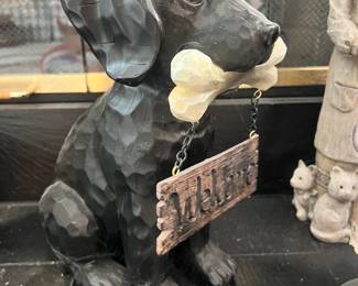 Wooden lab statue - $20