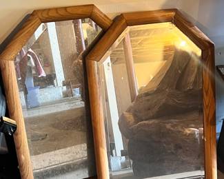 set of 2 mirrors - $30