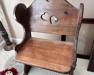 Vintage Small Wooden Bench - $75