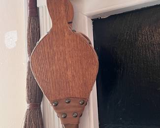 Vintage Wood & Leather Fireplace Bellow - $30