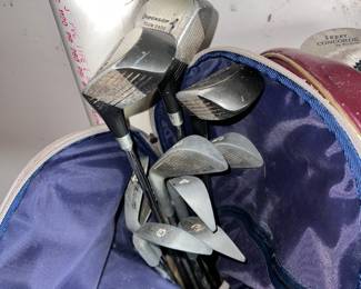 glue golf bag with clubs $50