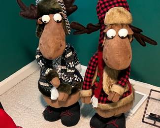 set of Christmas Moose - $40