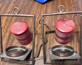 Vintage Hanging Votive Candle Holders $30