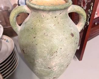 Pottery Double Handled Vase $20