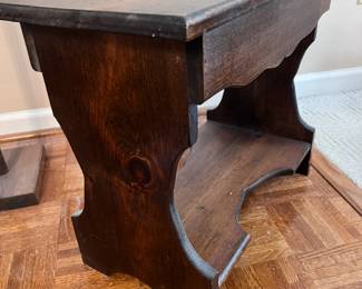 Wood Side Table - $40
