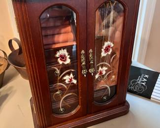 Vintage Wooden Jewelry Box - $50