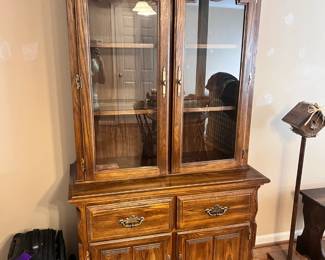 Cochrane Oak China Cabinet - $150