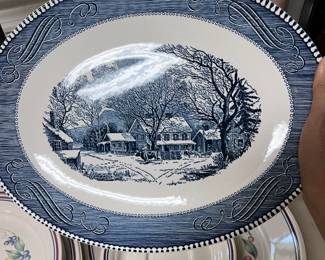 Royal China Currier & Ives Oval Platter - $25