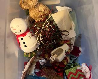 christmas bin - $10