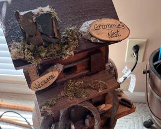 Large wooden Birdhouse - $40