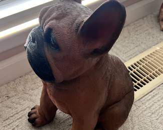 Vintage French Bulldog Statue - $40