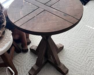 Small wooden side table - $40