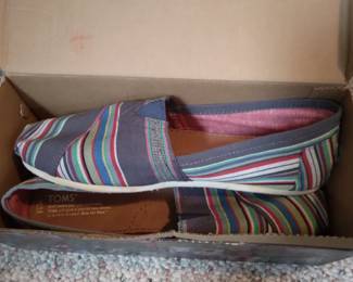 Shoes - Toms Denim Stripe