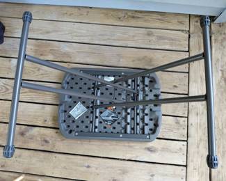 underneath camping table