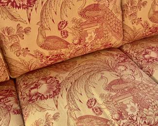 Lovely Sofa w/Bird Print Fabric