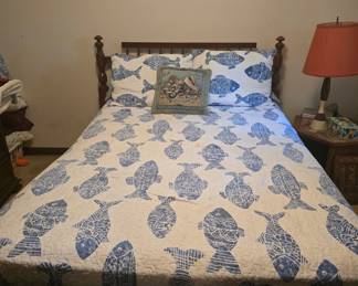 *Bassett Furniture Bed frame with headboard and footboard, good condition. $200 Bassett Suite available for combined discount as a set for $750.