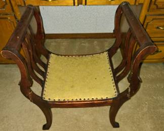Bustle chair, good condition, some wear $200