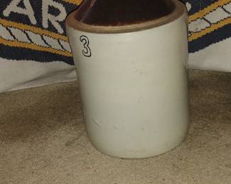 3 GALLON ANTIQUE CLAY POTTERY JUG