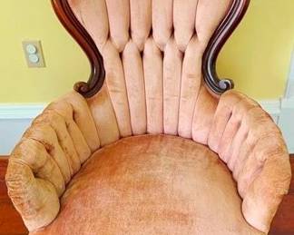 493 - Victorian Carved Parlor Chair 39 x 28 x 16