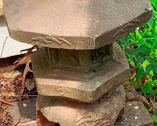 435 - Concrete Yard Decor Lantern 16 x 15