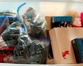 283 - Tote of Christmas Lights & More You are buying a used as-is electric/electronic item. We do not guarantee all components are present, and if it is not expressly stated, it is untested.
