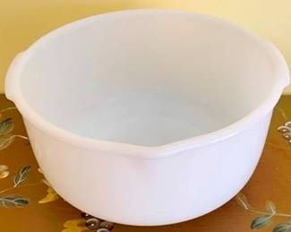 357 - Milk Glass Batter Bowl 5 x 10