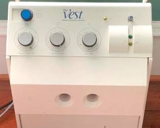 137 - The Vest Airway Clearance System Model No 103 22 x 14 x 11 You are buying a used as-is electric/electronic item. We do not guarantee all components are present, and if it is not expressly stated, it is untested.