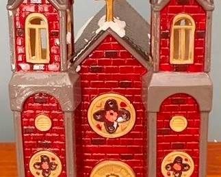 279 - Dept 56 St Johns Church 11 x 6 x 7 no cord