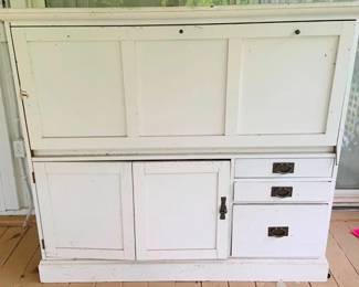414 - Wood Cabinet 54 x 60 x 22