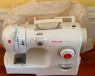 80 - Singer Inspiration Sewing Machine 12 x 17 x 6 You are buying a used as-is electric/electronic item. We do not guarantee all components are present, and if it is not expressly stated, it is untested.