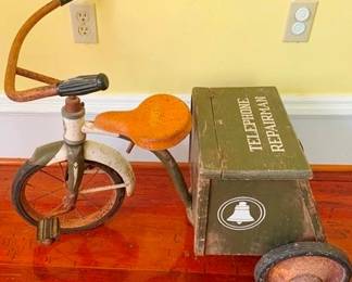 440 - Vintage Child's Telephone Tricycle