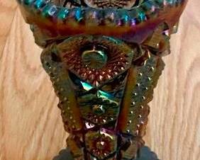 349 - Imperial Carnival Glass Vase 6"