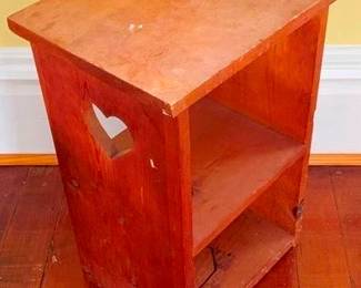 216 - Wood Shelf Stand 21 x 14 x 11