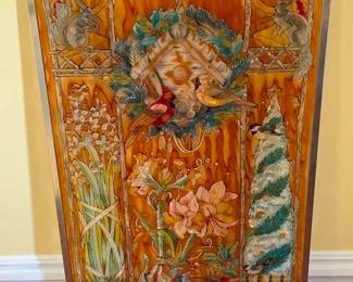 85 - Stained Glass Window 41 x 21