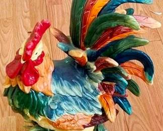 365 - Large Rooster Figurine 23" Tall