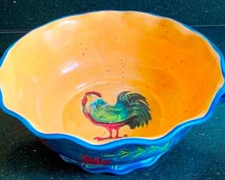 321 - Rooster Serving Bowl 5 x 13