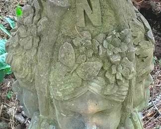 55 - Concrete Compass Statue 24" Tall