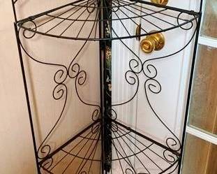 413 - Metal Wire Corner Shelf 52 x 13 x 10